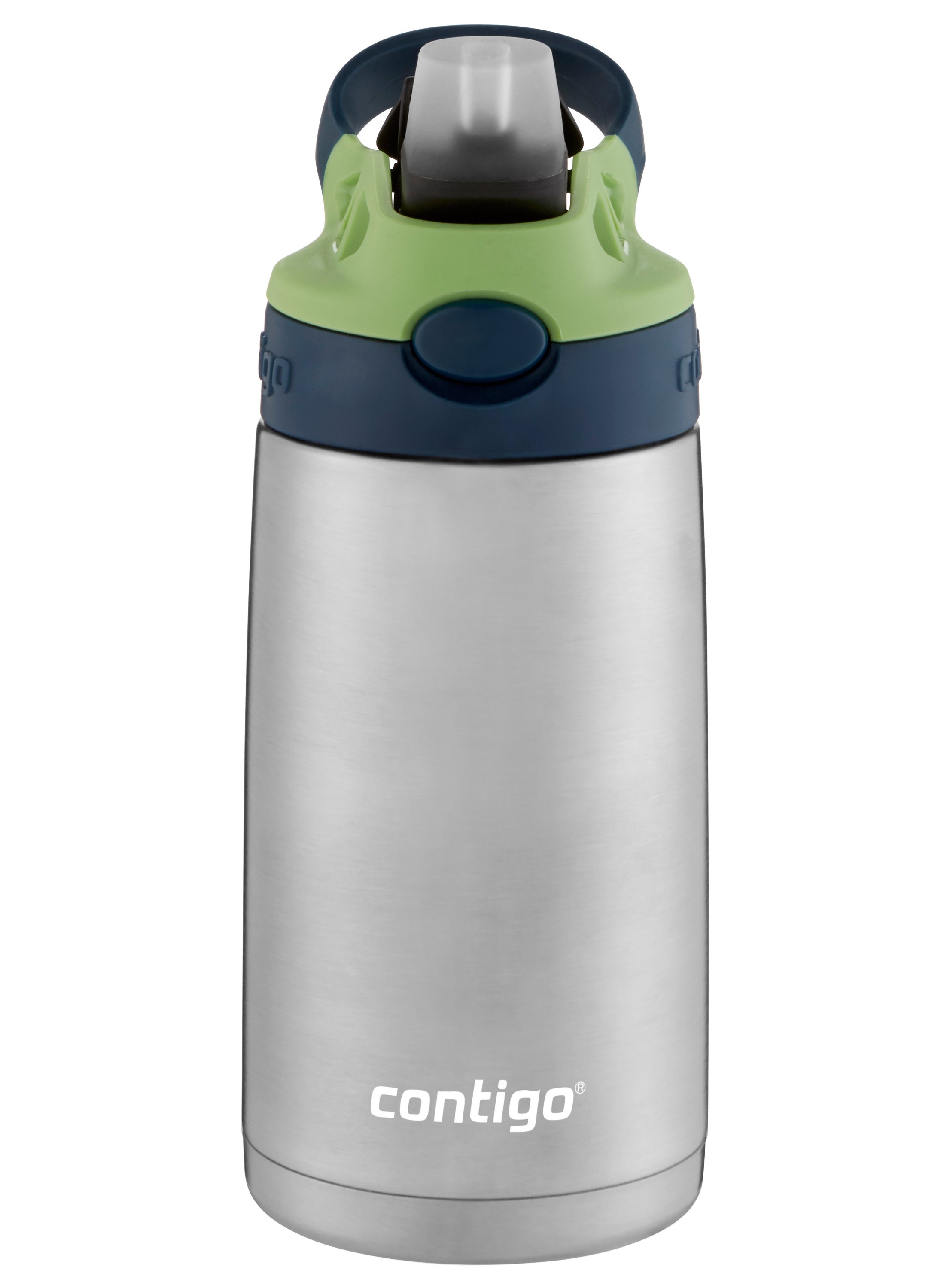 Stainless Contigo Kids Spill Proof Autospout BPA Free Water Bottles Two Pack NEW 