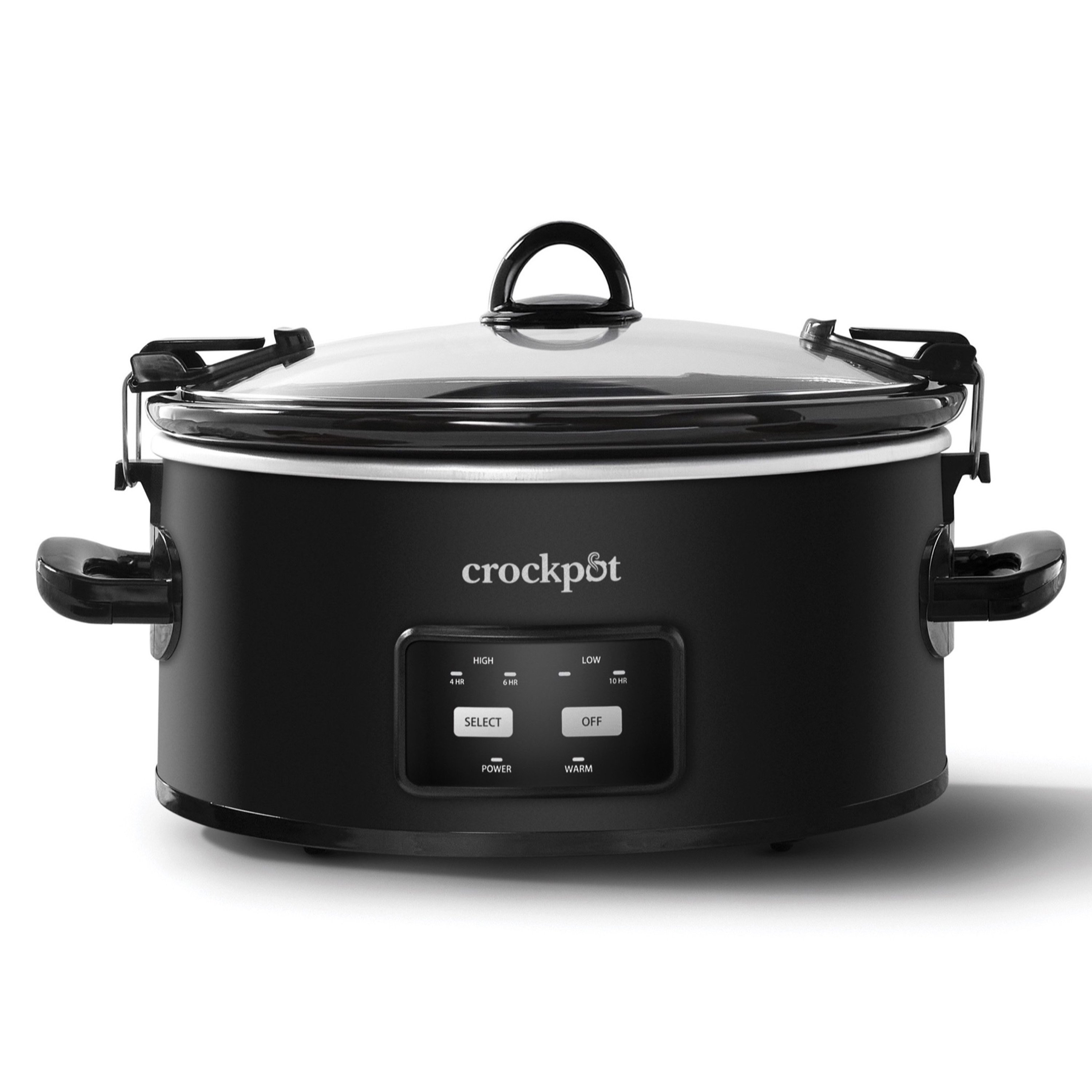 Betinget Tilbagetrækning fisk og skaldyr Crockpot™ 6-Quart Cook & Carry Slow Cooker, One-Touch Control, Matte Black  | Crock-Pot