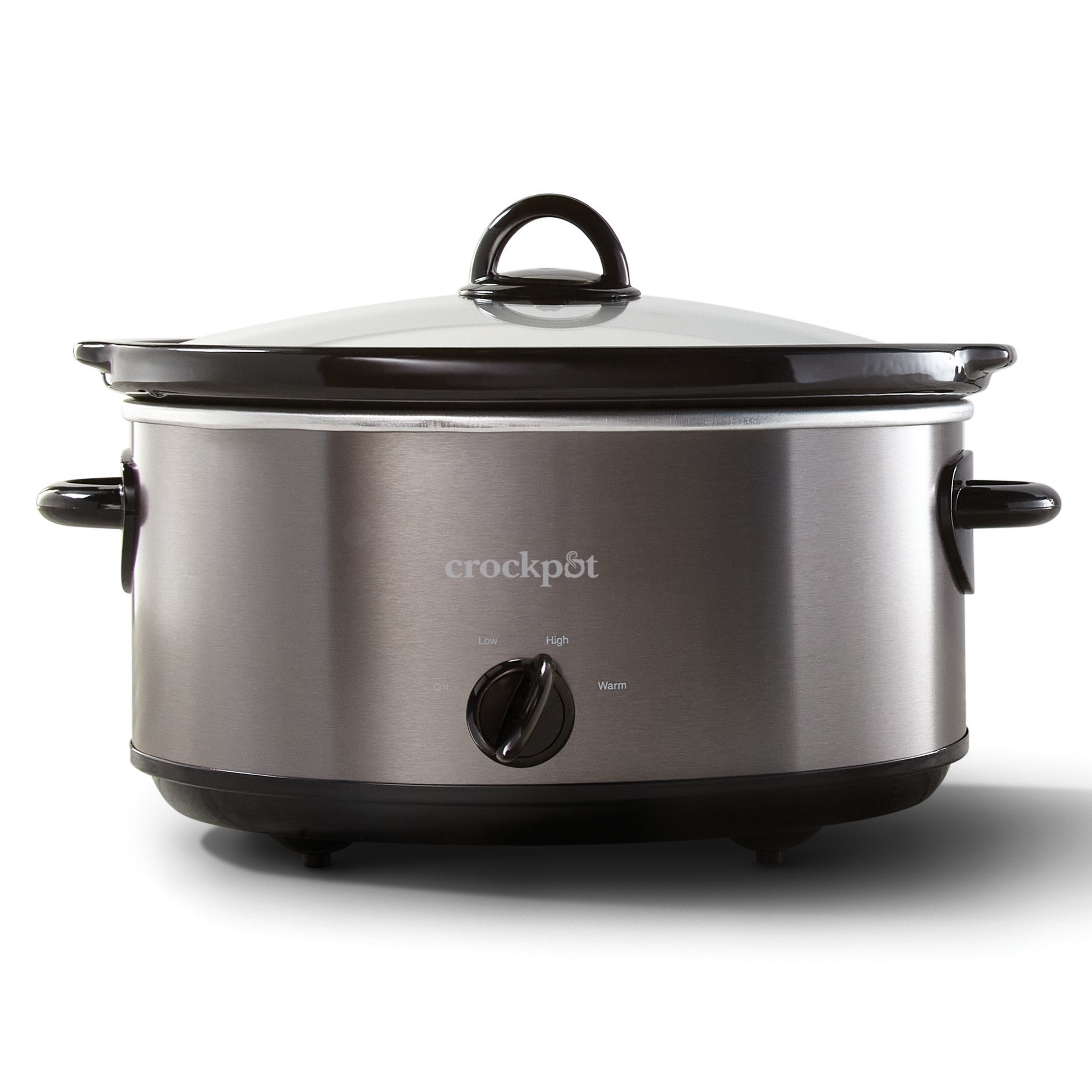 West Bend 6 Qt. Oval Silver Manual Crockery Slow Cooker with Ceramic  Cooking Vessel and Glass Lid 87156 - The Home Depot