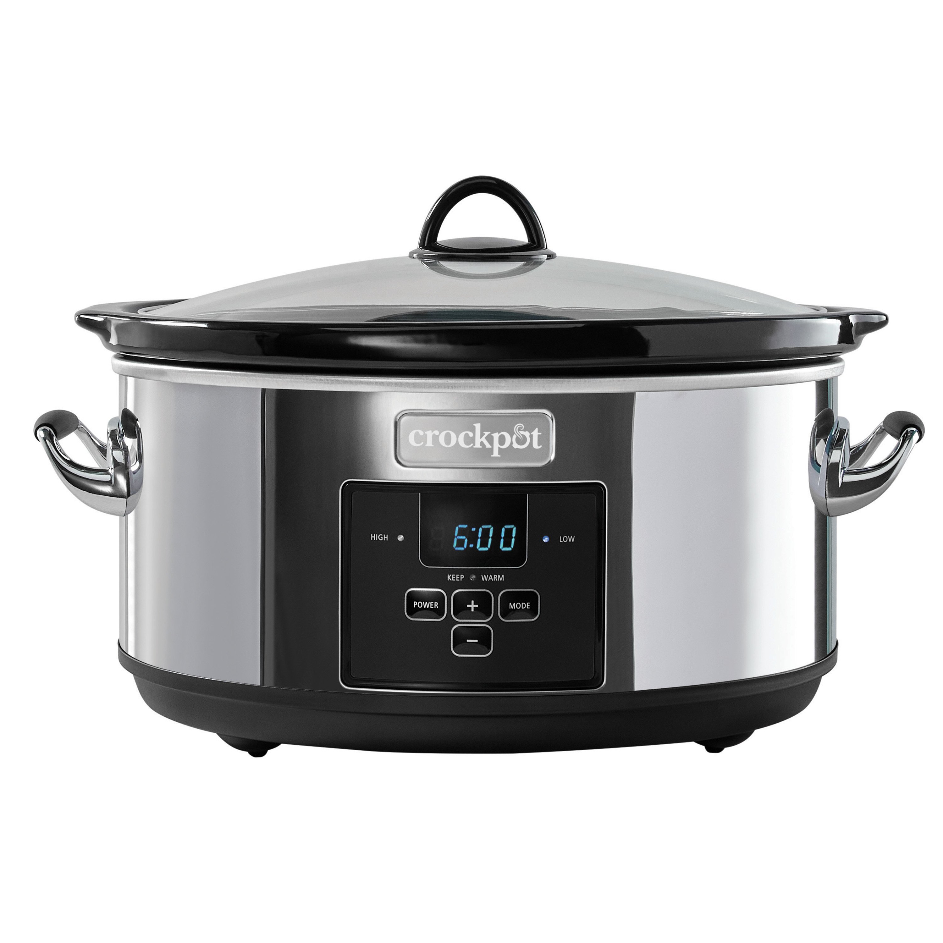  Crock-Pot Olla de cocción lenta programable de 7 cuartos de  galón con temporizador digital, calentador de alimentos, platino pulido :  Hogar y Cocina