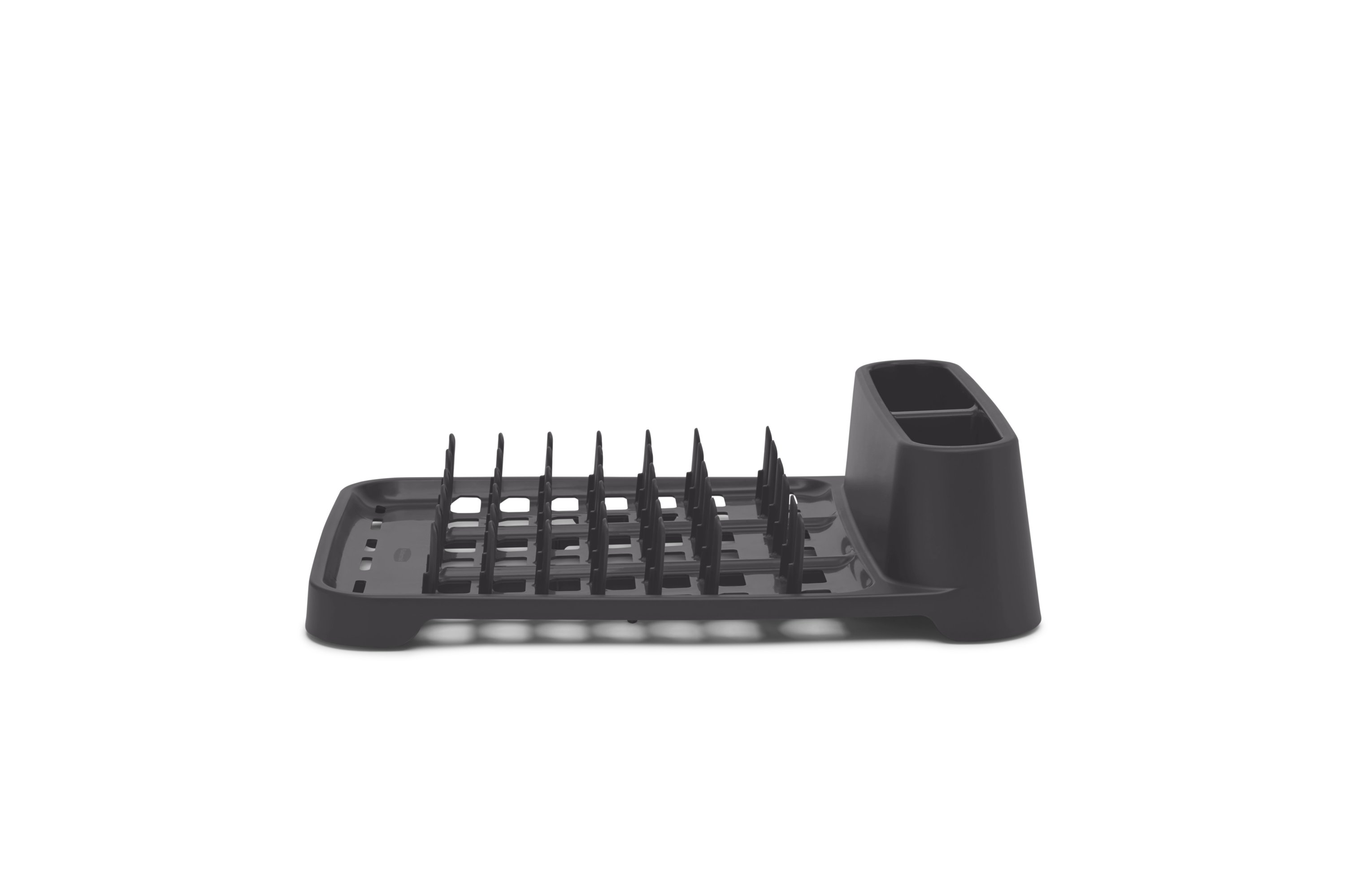 Rubbermaid® Antimicrobial Dish Drying Rack with Drainboard, Raven