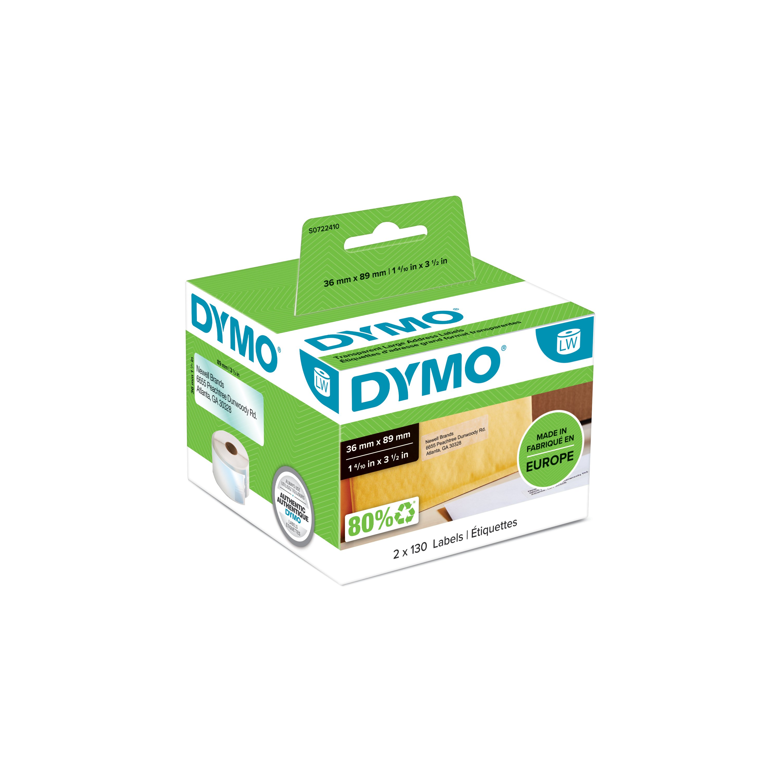 DYMO LW grandes étiquettes d'adresse autocollant…