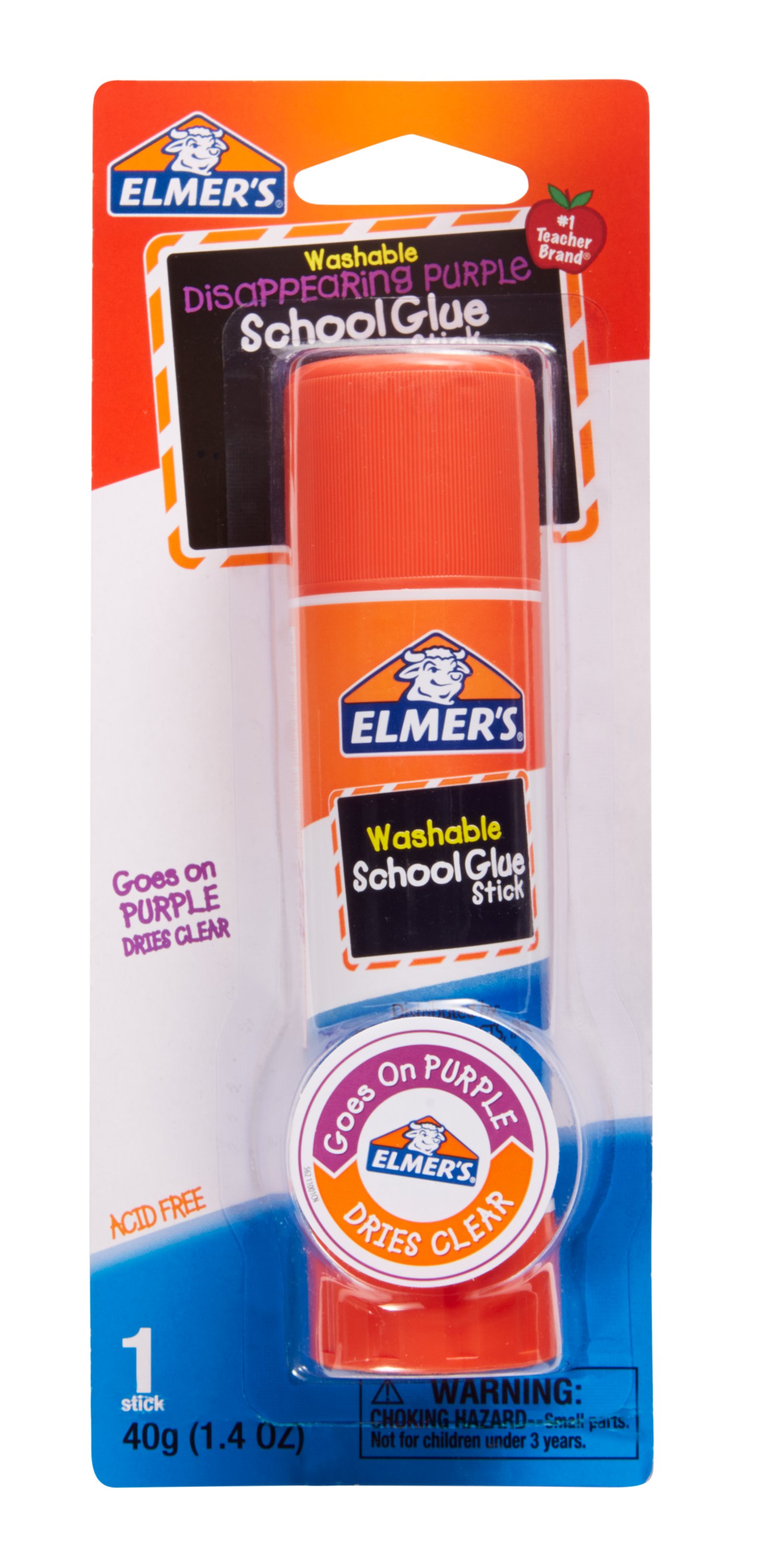  Elmer's Washable Disappearing Purple School Glue, 6