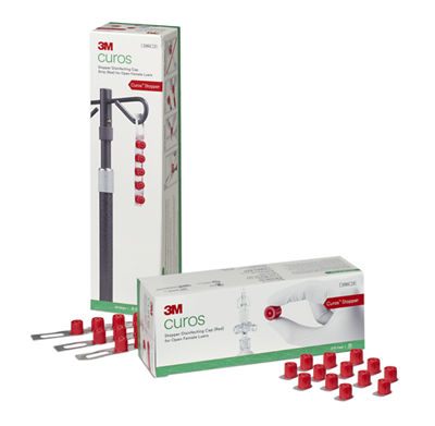 3M™ Curos™ open female luer cap red, CSA1-270, 270 EA/CTN 8 CTN/CS