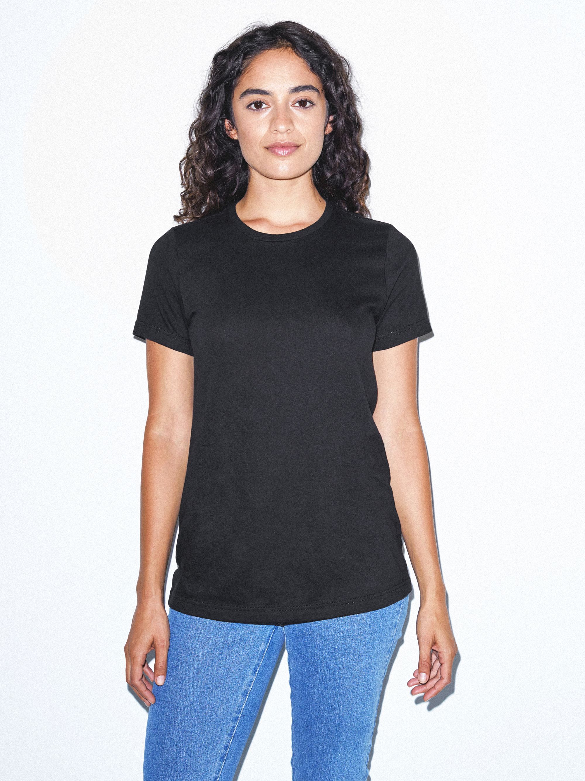 Organic Fine Jersey Classic Crewneck TShirt American Apparel