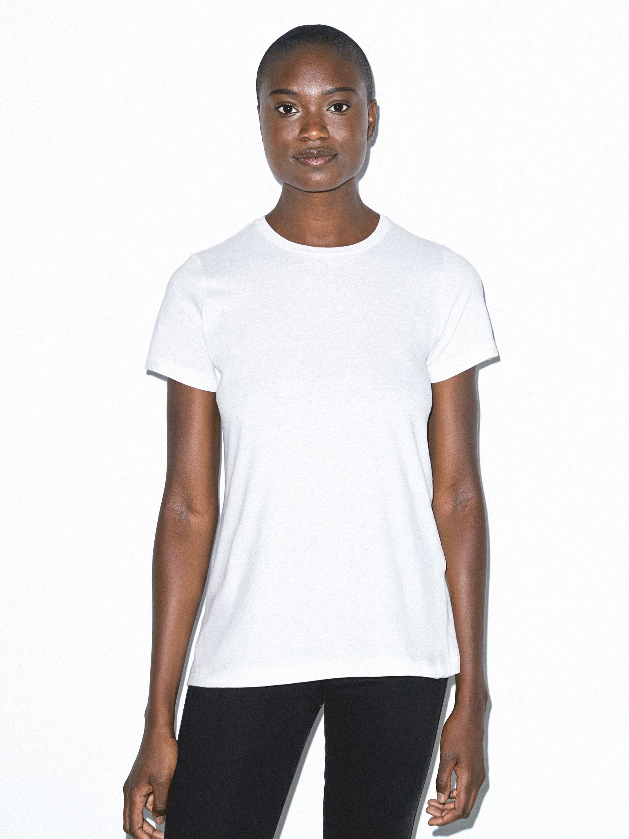 Organic Fine Jersey Classic Crewneck TShirt American Apparel