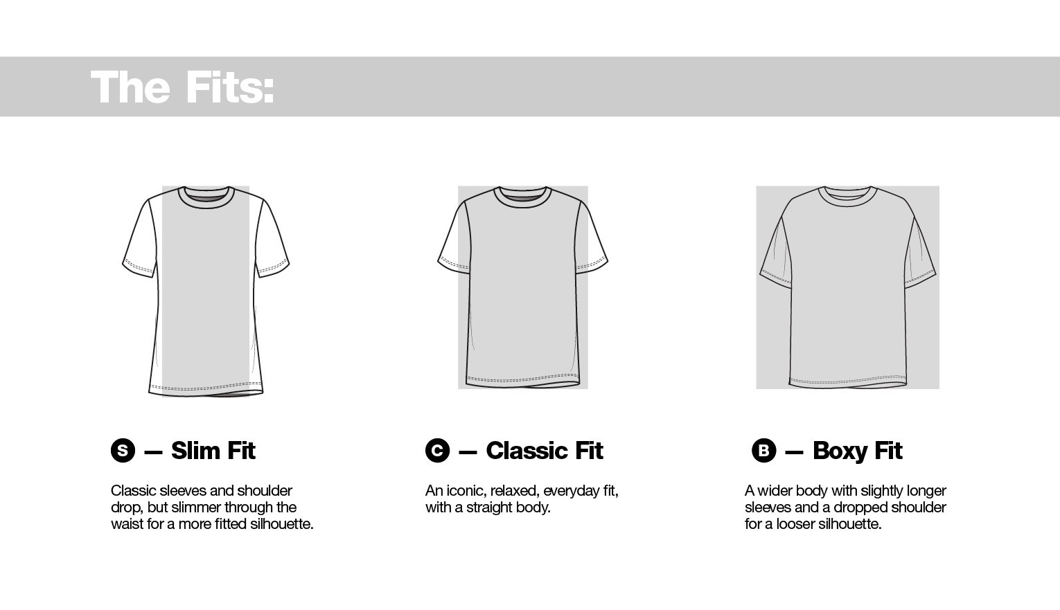 different types of tshirt
