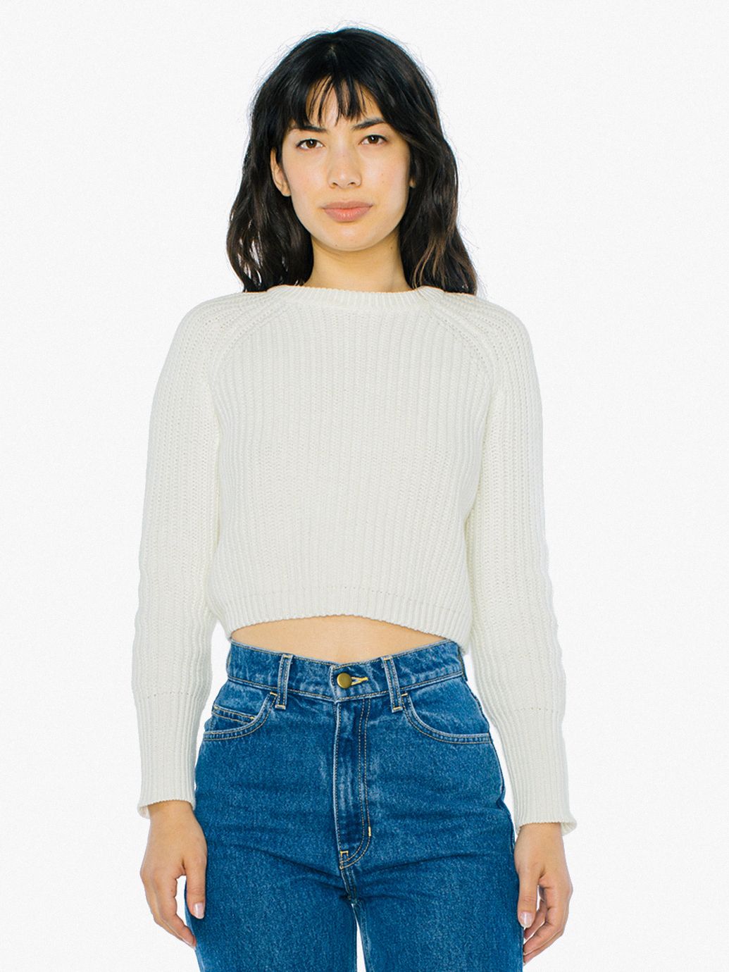 Cropped Fisherman Pullover American Apparel
