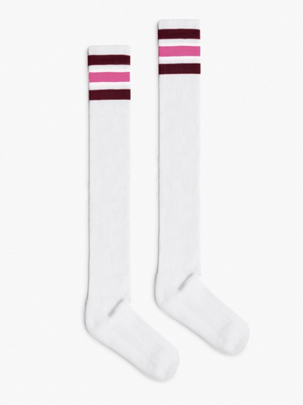 Unisex Stripe Calf High Sock American Apparel