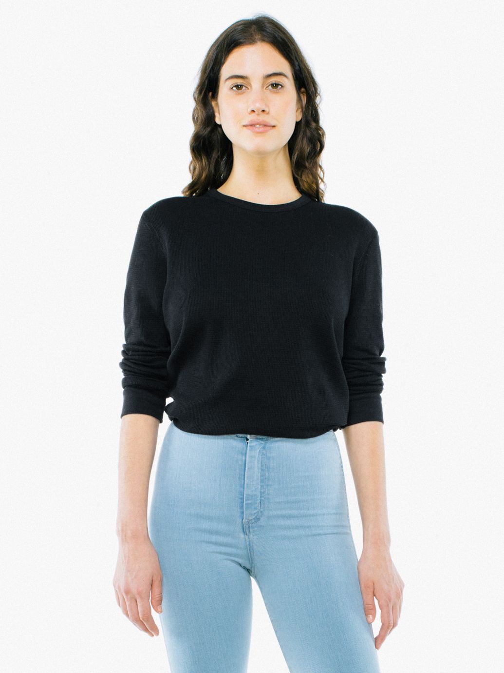 Unisex Baby Thermal Long Sleeve TShirt American Apparel