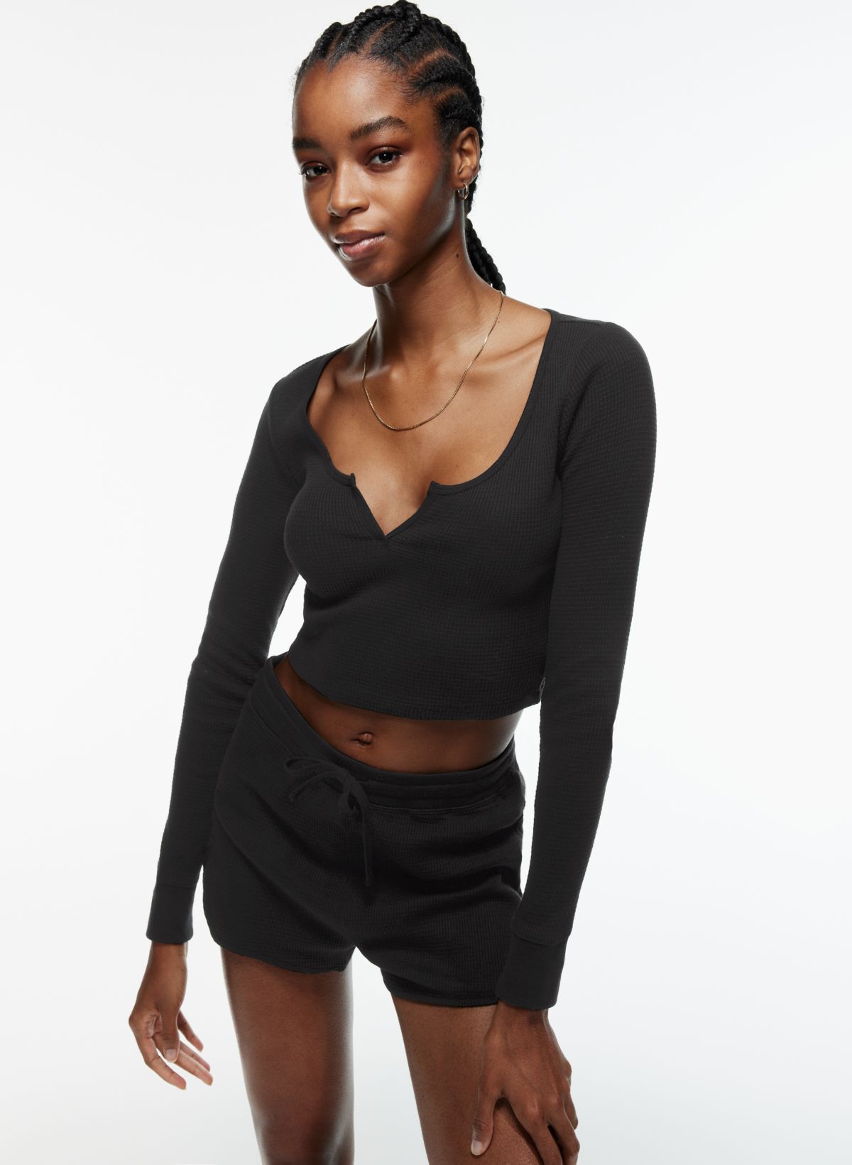 Tna WAFFLE SCOOPNECK LONGSLEEVE | Aritzia US