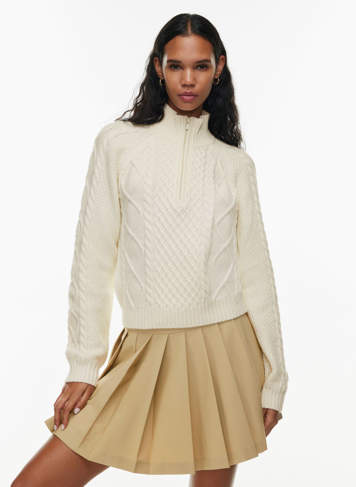 Sunday Best BOREAL 1/4 ZIP SWEATER | Aritzia US