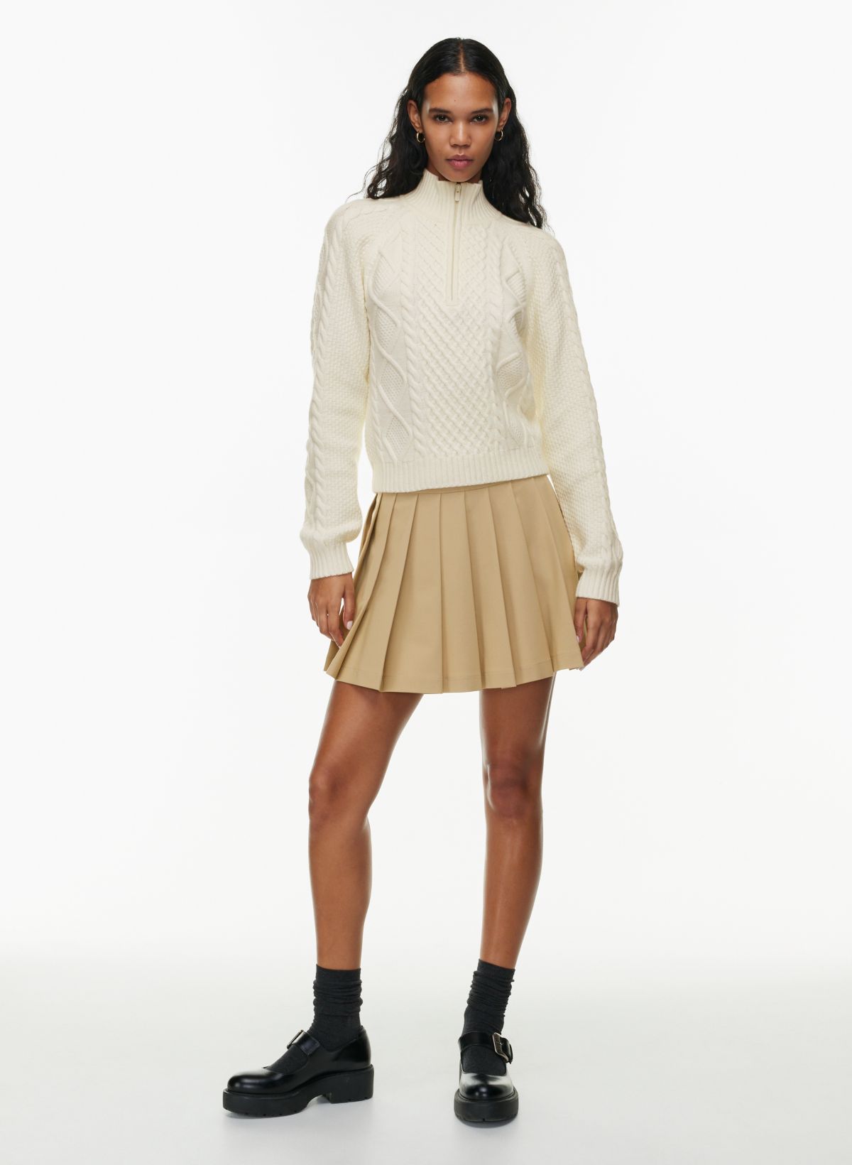 Sunday Best BOREAL 1/4 ZIP SWEATER | Aritzia US