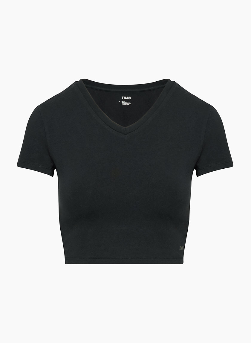 Tna HOLD-IT™ ORTIZ V-NECK CROPPED T-SHIRT | Aritzia CA