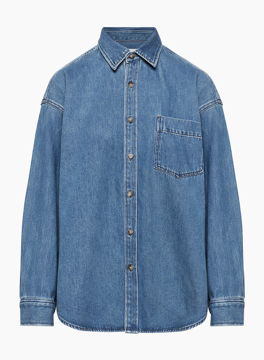 Denim Forum THE '80S COMFY DENIM SHIRT | Aritzia CA