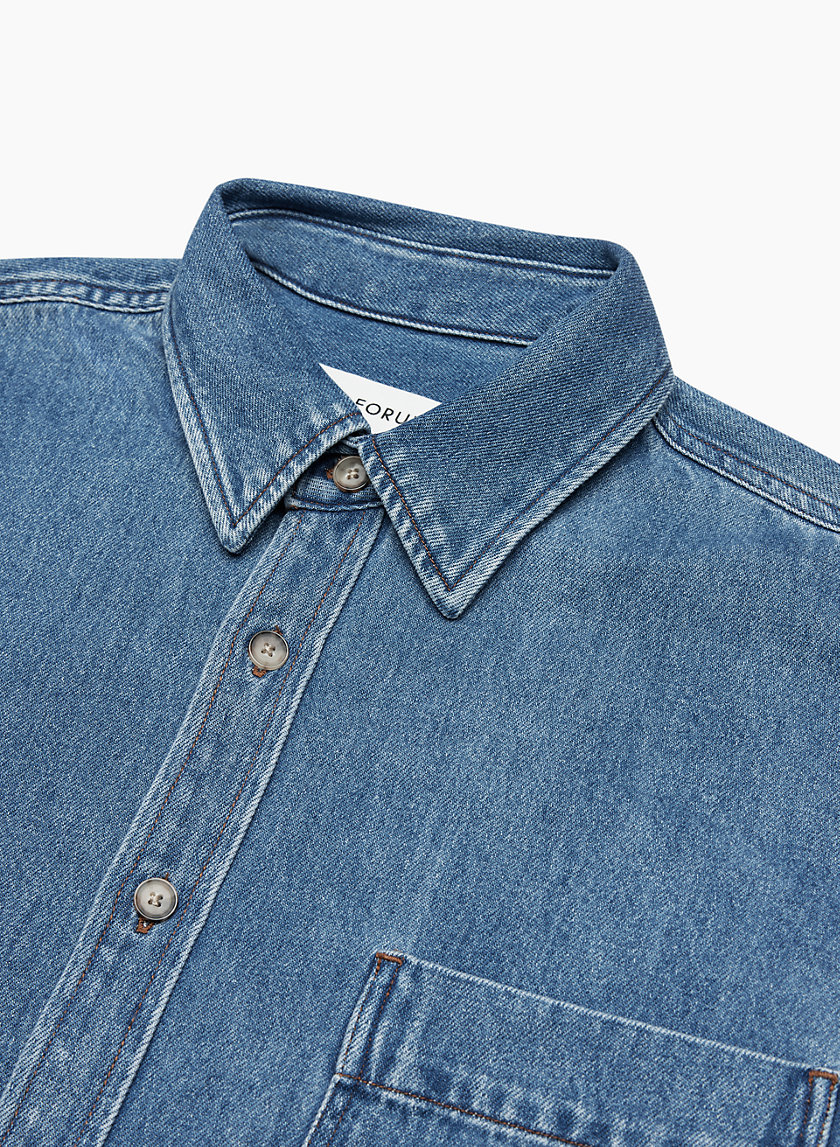 Denim Forum THE '80S COMFY DENIM SHIRT | Aritzia CA