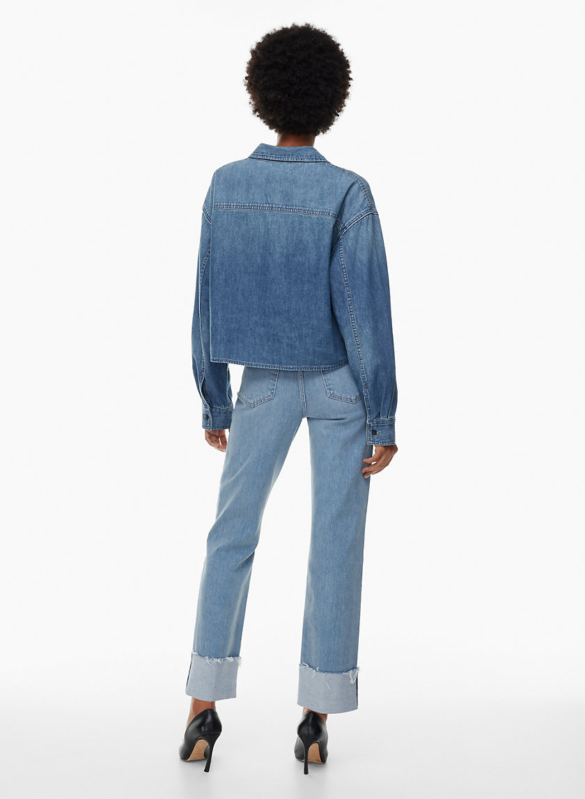 Denim Forum THE ARLO HI-RISE CUFF JEAN | Aritzia CA