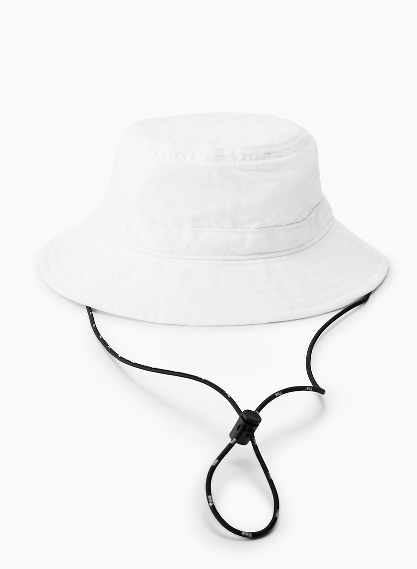 Tna Drawcord Bucket Hat in White Size Medium/Large