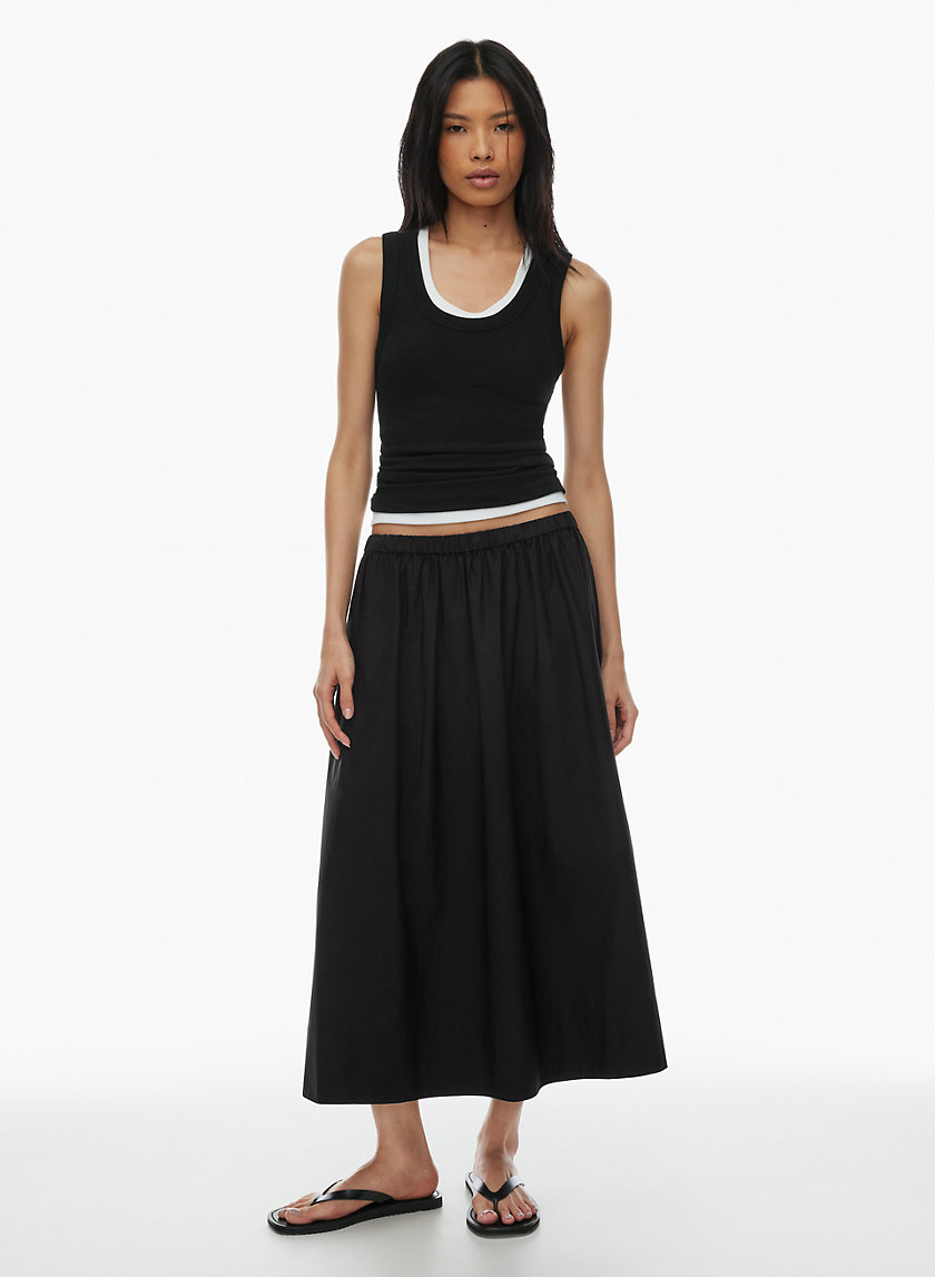 Astrid Skirt City Red Poplin