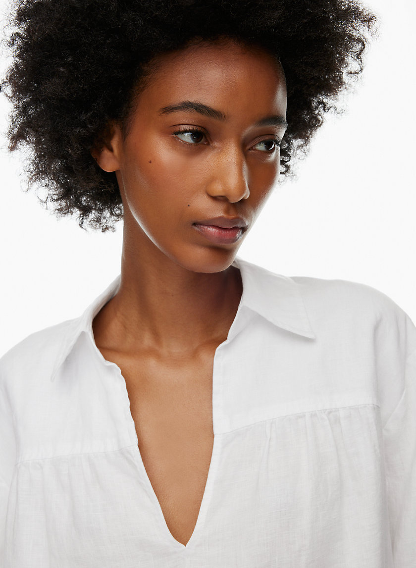 Moon Cage Linen Blouse