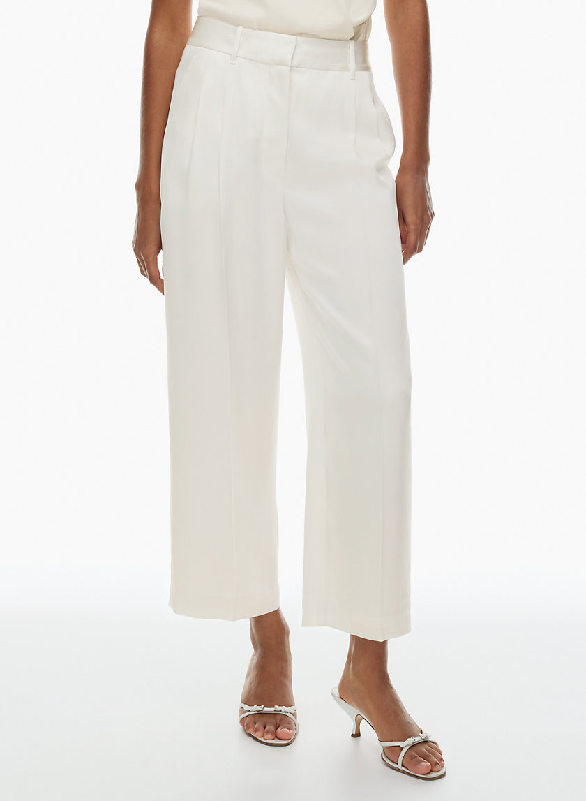The Effortless Pant™ THE EFFORTLESS PANT™ SATIN CROPPED Aritzia CA