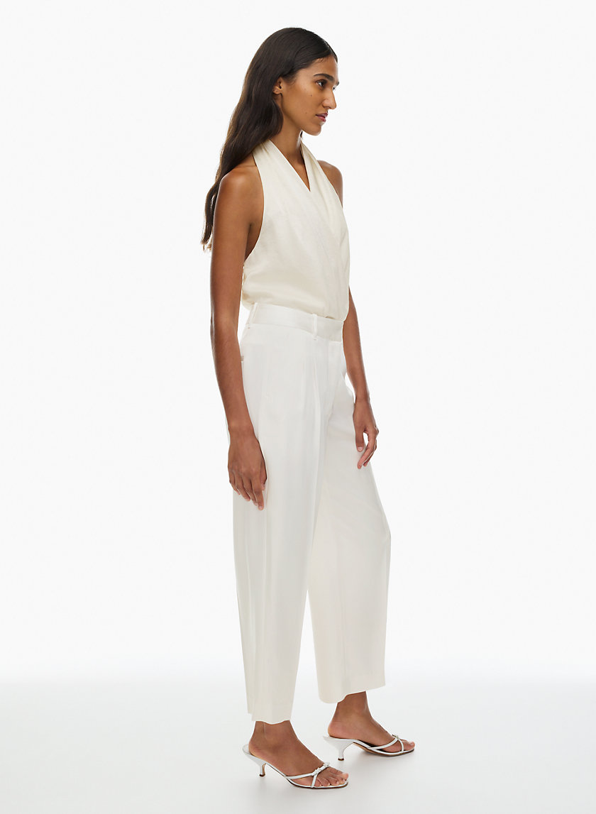 The Effortless Pant™ THE EFFORTLESS PANT™ SATIN CROPPED Aritzia CA
