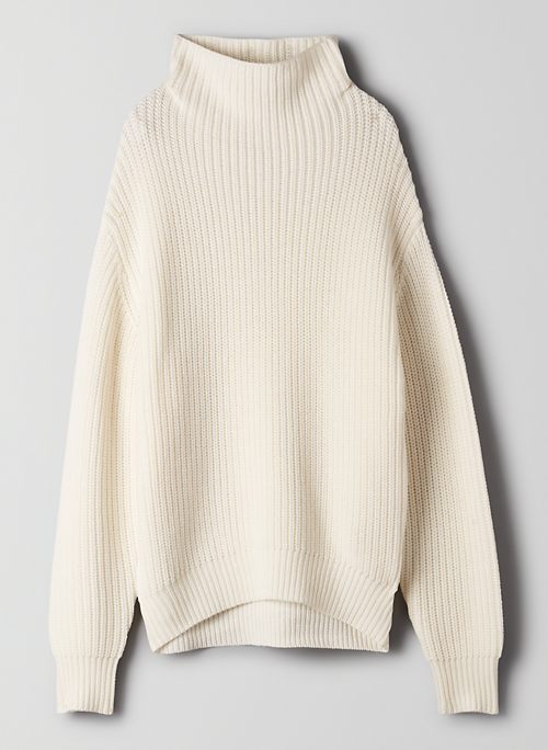 MONTPELLIER TURTLENECK - Relaxed merino wool turtleneck sweater