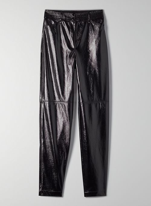 FUNK PANT - High-rise, glossy vinyl pants