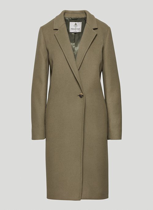 THE STEDMAN COAT - Single-breasted relaxed wool coat