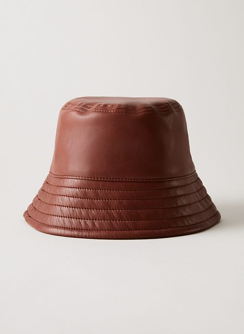 SANDRA BUCKET HAT - Vegan Leather bucket hat