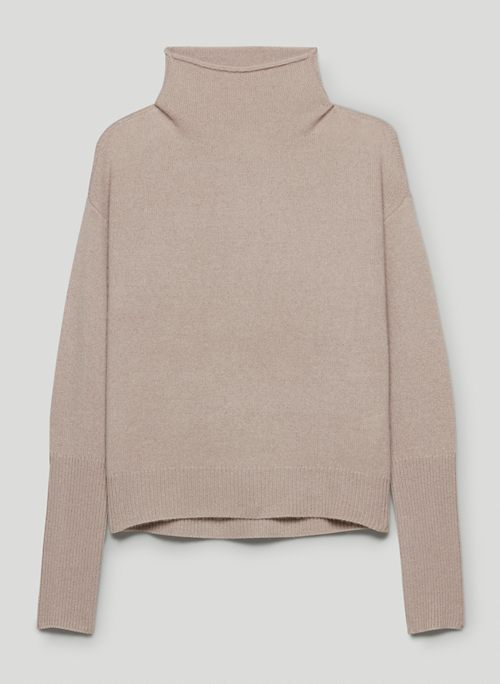 CYPRIE CASHMERE SWEATER - Cashmere mock-neck sweater