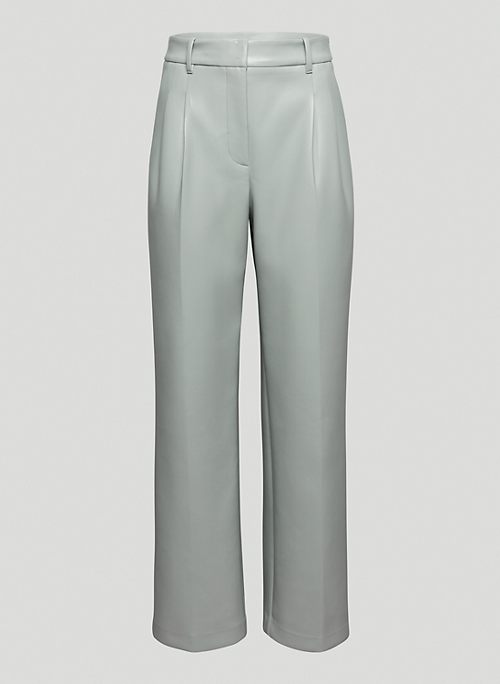 EFFORTLESS PANT - High-waisted, wide-leg Vegan Leather pants