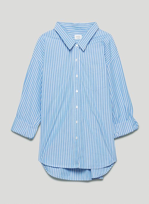 RELAXED SHIRT - Relaxed striped button-up shirt