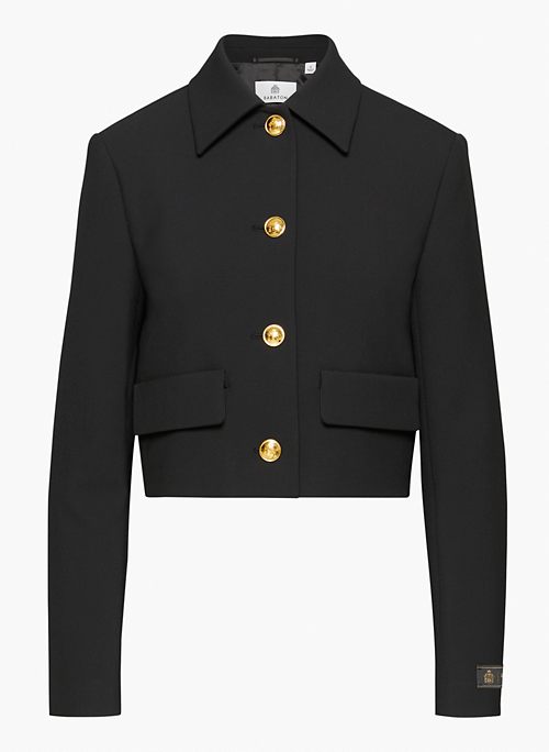 FRANCES JACKET - Button-front blazer jacket