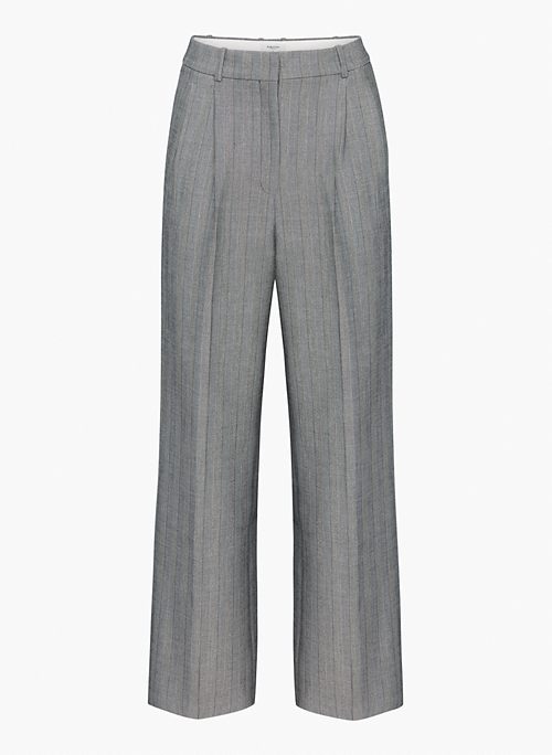 PLEATED PANT - Softly structured high-rise wide-leg pants