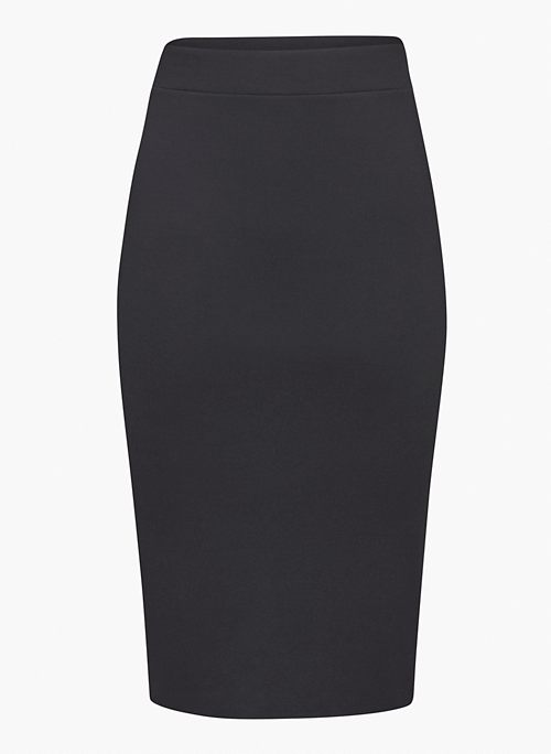 CONTOUR PENCIL SKIRT - High-waisted midi pencil skirt