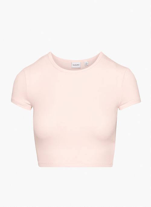 BLISS CROPPED T-SHIRT - Ribbed cropped t-shirt