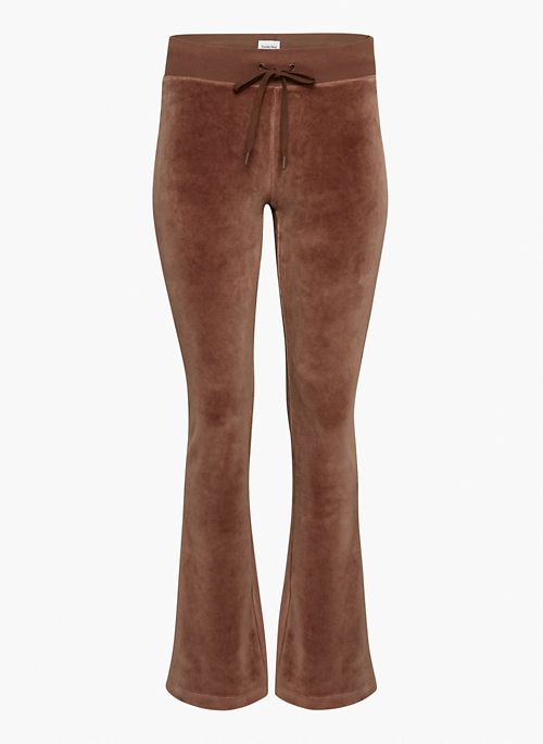 KIERA PANT - Low-rise velour flared pants