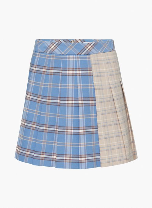 OLIVE MICRO PLEATED SKIRT - Pleated high-rise mini skirt