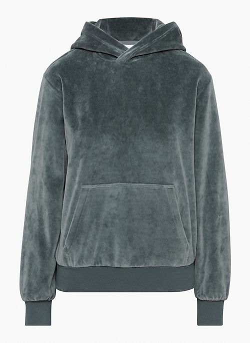 VELOUR HOODIE - Velour pullover hoodie