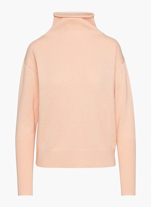 CYPRIE SWEATER - Merino wool and cotton mock-neck sweater