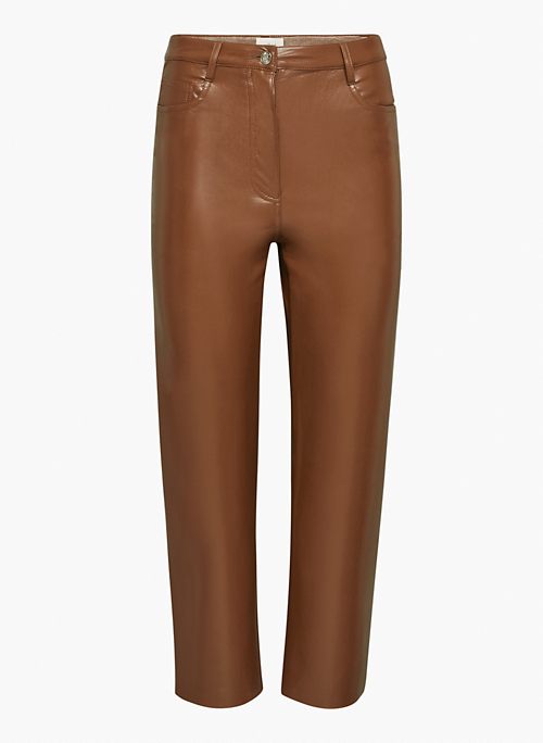 THE MELINA™ CROPPED PANT - Vegan Leather cropped pants