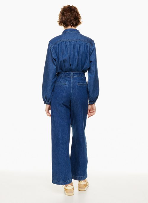 EMBARK JEAN - High-waisted pleated jeans