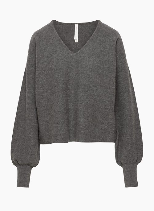 GRATITUDE SWEATER - Merino wool V-neck sweater