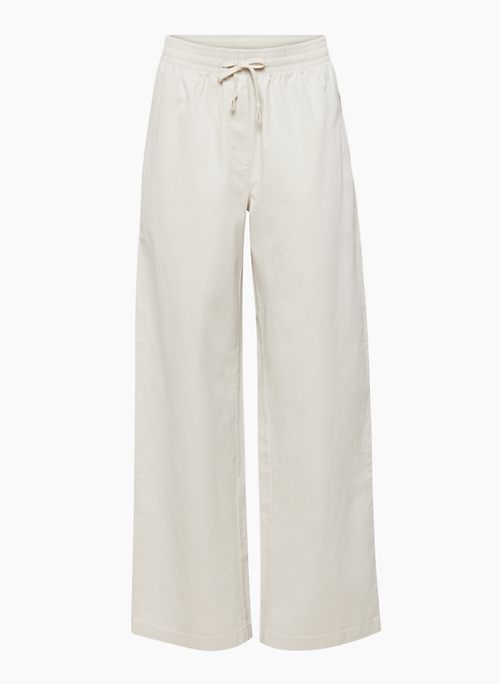 PENINSULA PANT - Mid-rise relaxed twill pants