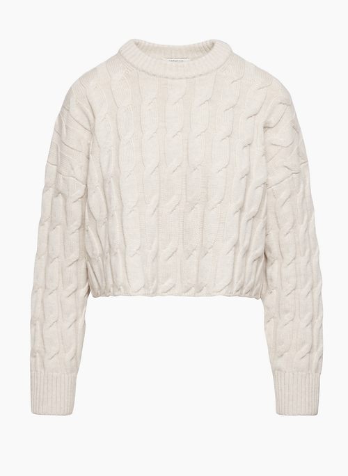 GLORY MERINO WOOL SWEATER - Oversized merino wool crewneck sweater