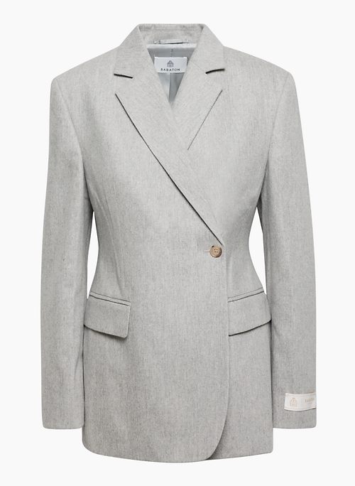 ARCHITECT BLAZER - Wool-cashmere single-button wrap blazer