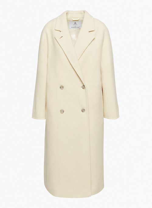 THE SLOUCH™ COAT - Relaxed double-breasted Italian boiled wool coat