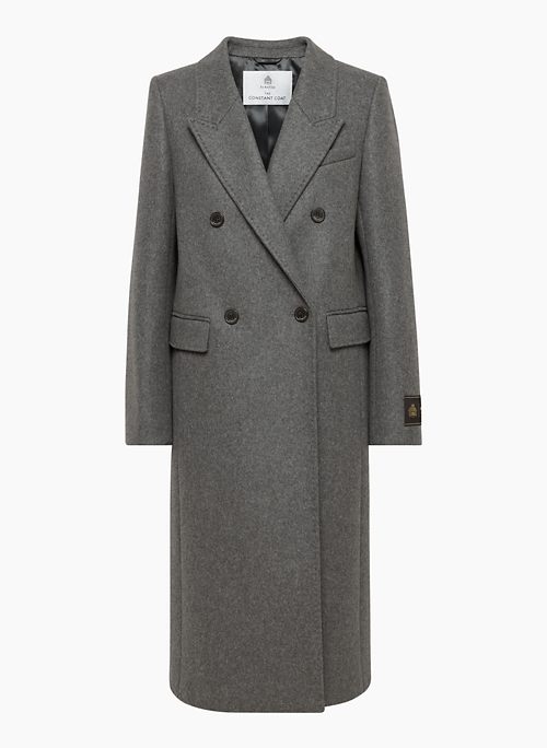 THE CONSTANT™ COAT - Double-breasted melton wool-cashmere coat