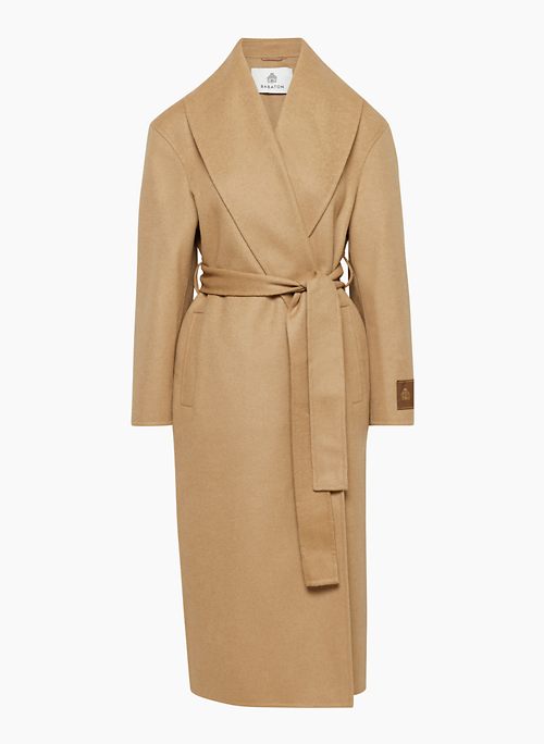 ALCOVE DOUBLE FACE COAT - Hand-finished double-faced long Italian wool coat